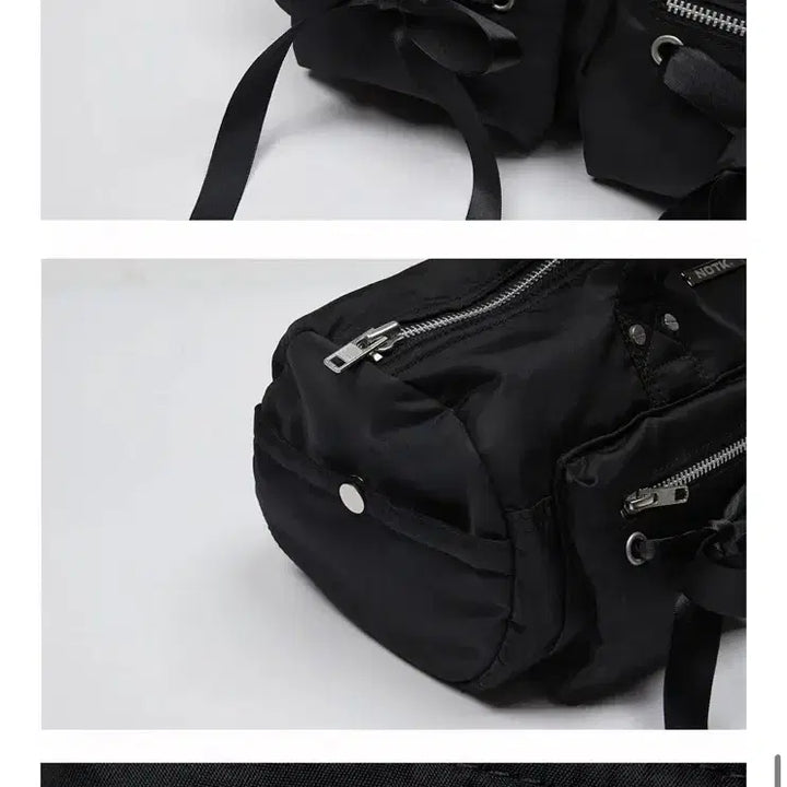 [BUNJANG] Not Knowing Double Ribbon Black Shoulder Bag / 낫노잉 더블리본백