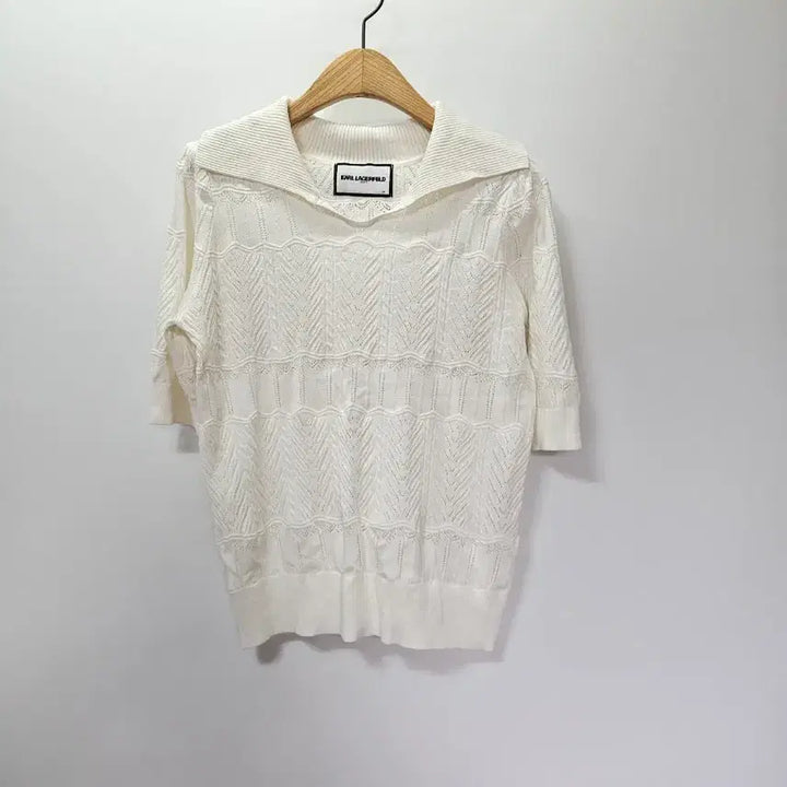 [BUNJANG] Karl Lagerfeld Knit Top / 칼라거펠트 반팔 니트 77