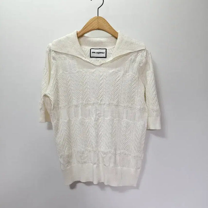 [BUNJANG] Karl Lagerfeld Knit Top / 칼라거펠트 반팔 니트 77