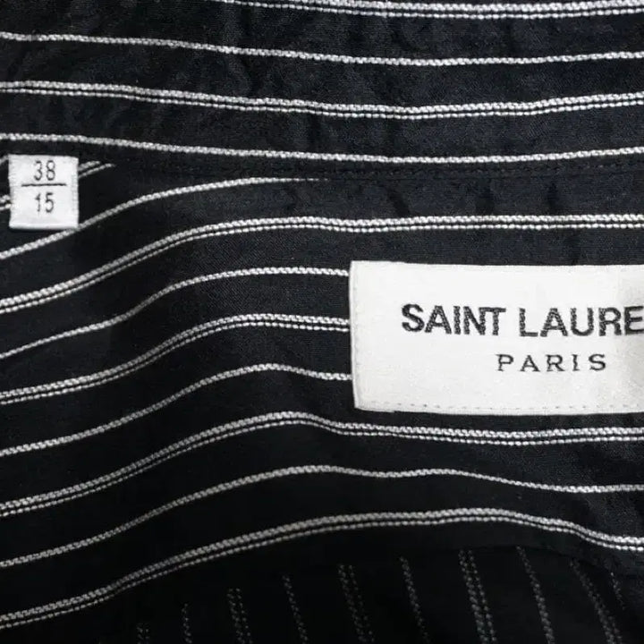 [BUNJANG] Saint Laurent 22aw Silk Striped Shirt / [이준호님 착용] 생로랑 22aw 실크 스트라이프 셔츠
