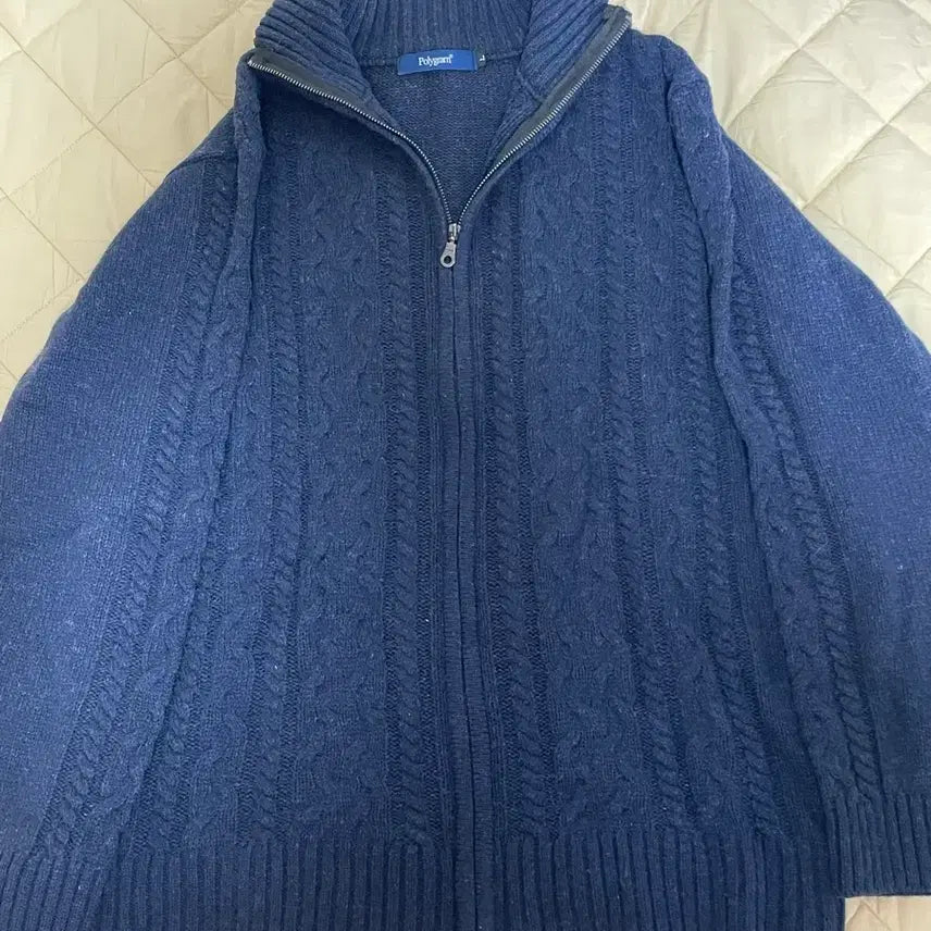 [BUNJANG] Polygram Knit Zip-up / 폴리그램 니트집업 팔아요