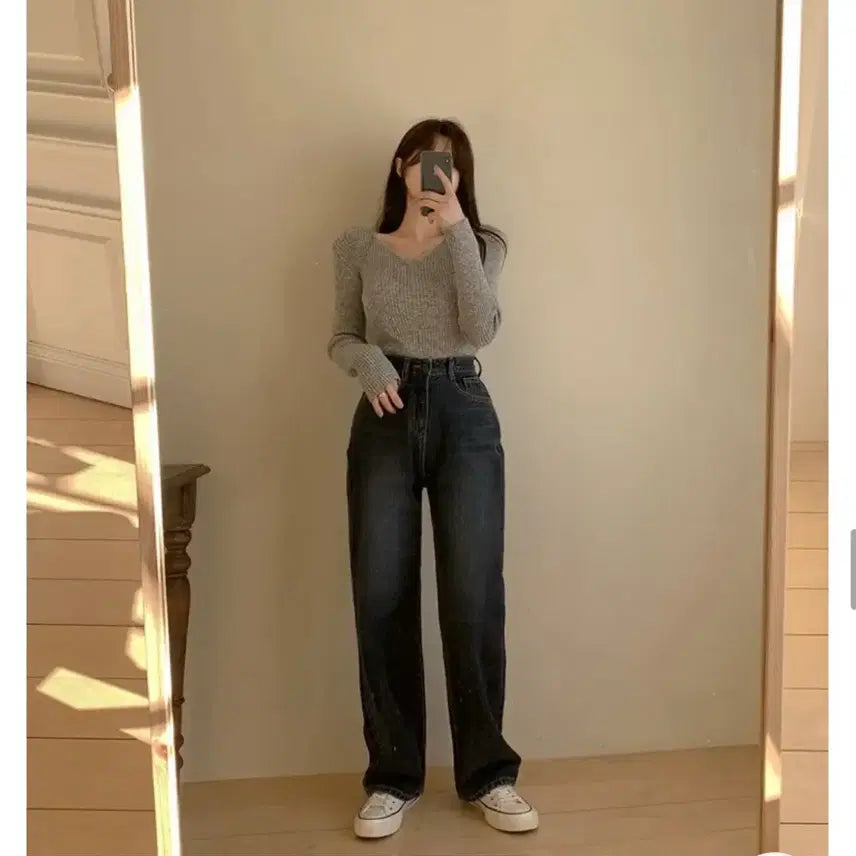 [BUNJANG] Hiniqu Wide Denim Jeans M / (새상품) 히니크 와이드 진청 청바지M