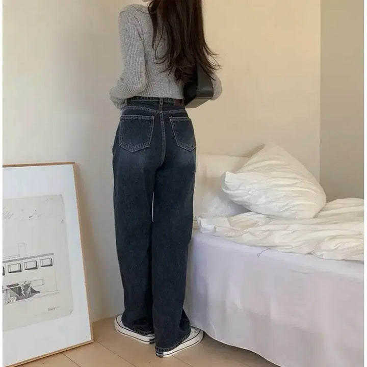 [BUNJANG] Hiniqu Wide Denim Jeans M / (새상품) 히니크 와이드 진청 청바지M