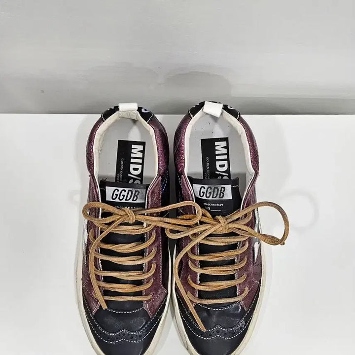 [BUNJANG] Golden Goose Mid Star Burgundy Sneakers (Size 36) / 골든구스 미드스타 버건디 스니커즈 36사이즈(230)