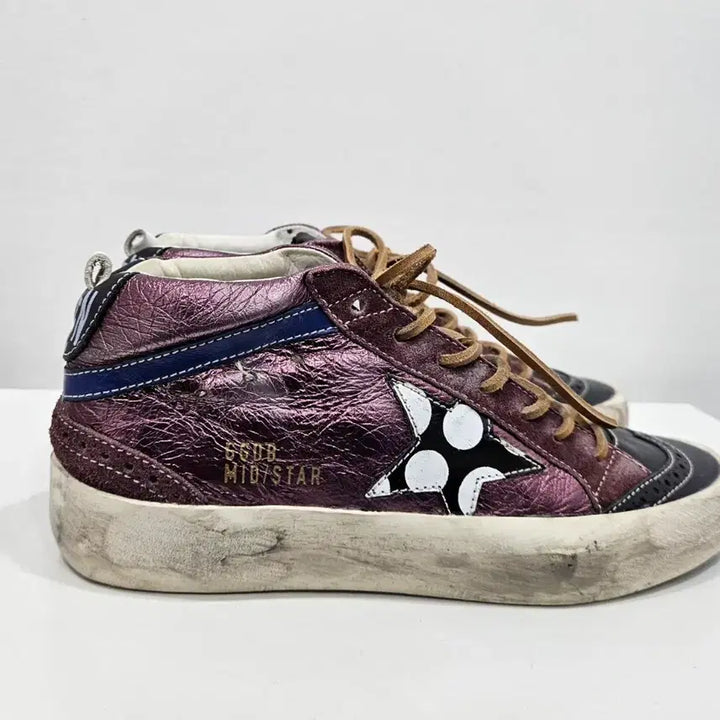[BUNJANG] Golden Goose Mid Star Burgundy Sneakers (Size 36) / 골든구스 미드스타 버건디 스니커즈 36사이즈(230)