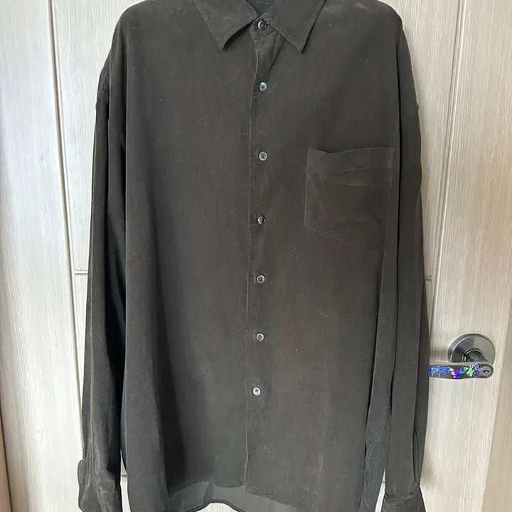 [BUNJANG] Steady Everywear Relaxed Corduroy Shirt Dark Olive / 스테디에브리웨어 릴렉스드 코듀로이 셔츠 다크올리브4