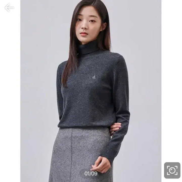 [BUNJANG] Beanpole Wool Cashmere Turtleneck Knit Sweater / 빈폴 24fw 울 캐시미어 터틀넥 니트 95