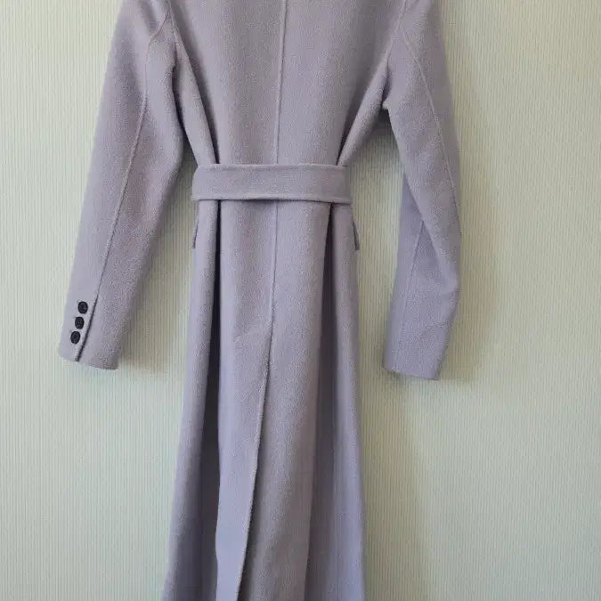 [BUNJANG] It MICHAA Lavender Cashmere Belted Long Coat / 잇미샤 라벤더 캐시미어 벨트 롱코트