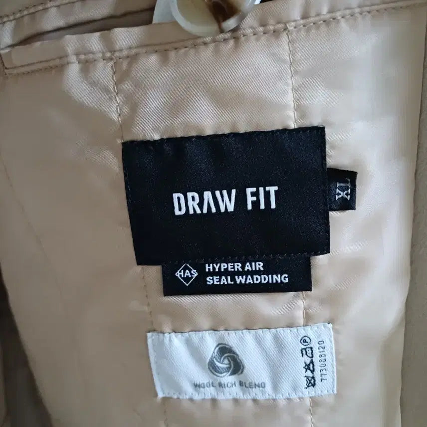 [BUNJANG] Drawfit Cashmere Single Coat - Cream / 드로우핏 캐시미어 싱글 코트 크림