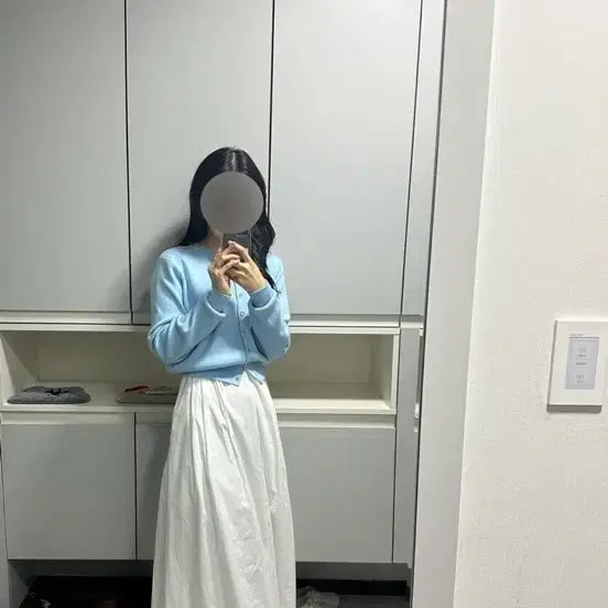 [SOLD OUT] 라퍼지 우먼 라운드가디건 하늘소라