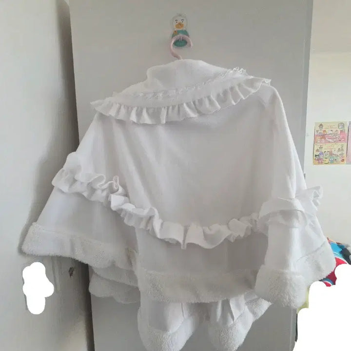 [BUNJANG] Unworn Pancho Cape with Ribbon / 새상품 양산형 지뢰계 판초 망토 케이프 서브컬쳐