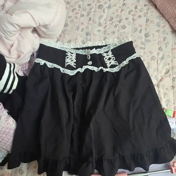 [BUNJANG] Dear My Love Frill Skirt 5L / 디어마이러브 프릴 스커트 5L 양산형 지뢰계 양지뢰 디마럽 서브컬쳐