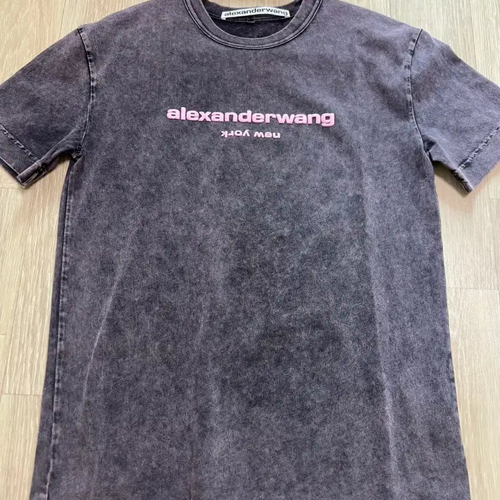 [BUNJANG] Alexander Wang Washed Short Sleeve T-shirt / 알렉산더왕 워싱 반팔 티셔츠