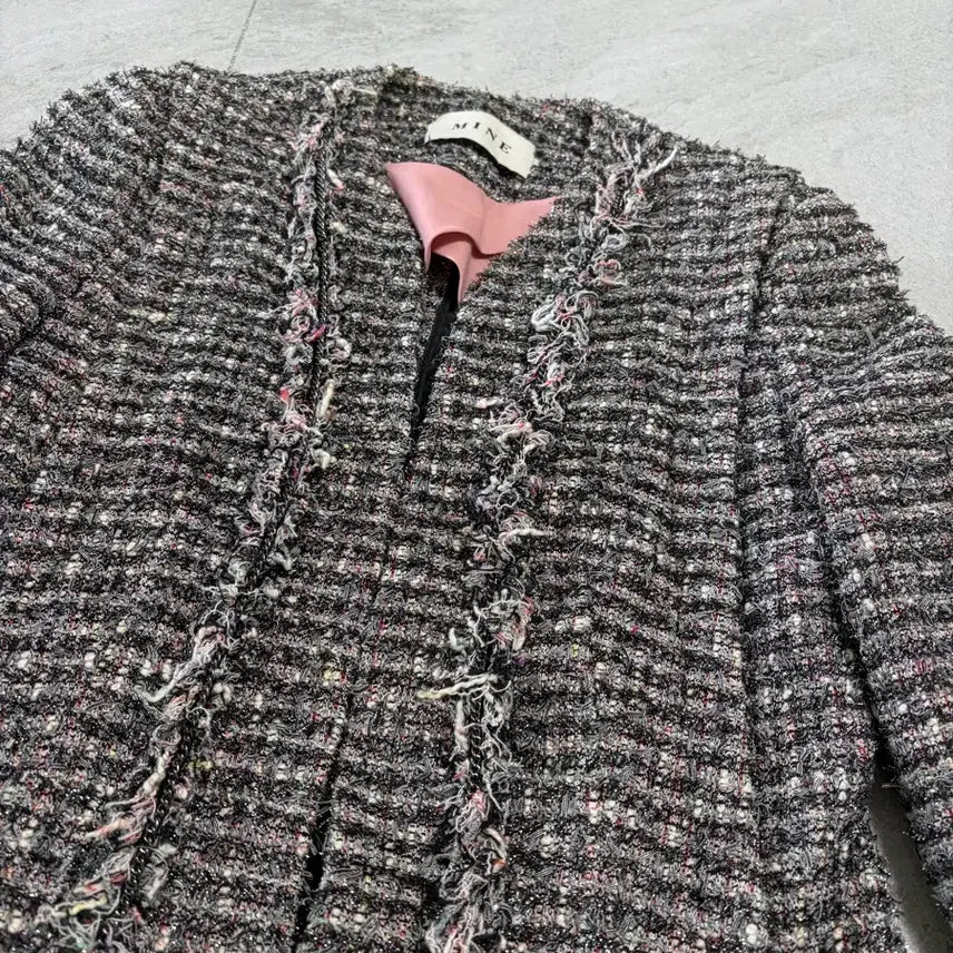 [BUNJANG] Mine Hanseom Tweed Jacket / 마인(mine)한섬 트위드 자켓 82-94-160