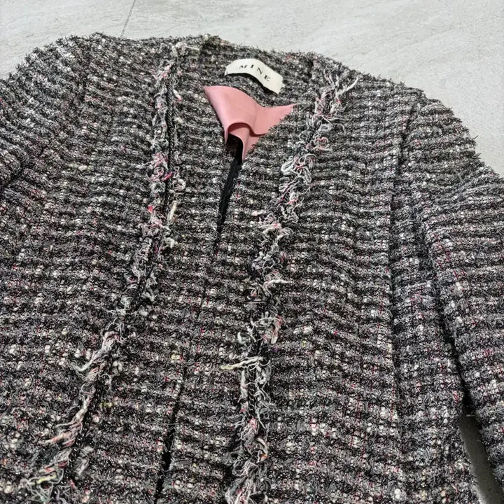 [BUNJANG] Mine Hanseom Tweed Jacket / 마인(mine)한섬 트위드 자켓 82-94-160