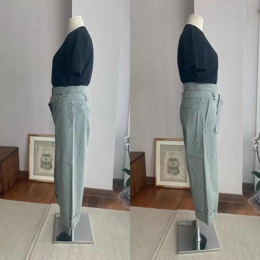 [BUNJANG] PESERICO Crop Cotton Slacks / PESERICO 페세리코 크롭 코튼슬랙스(40)