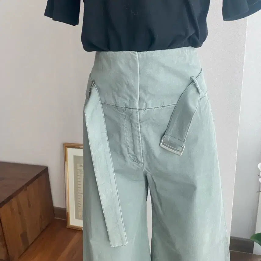 [BUNJANG] PESERICO Crop Cotton Slacks / PESERICO 페세리코 크롭 코튼슬랙스(40)