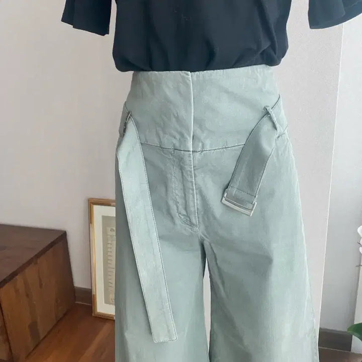 [BUNJANG] PESERICO Crop Cotton Slacks / PESERICO 페세리코 크롭 코튼슬랙스(40)