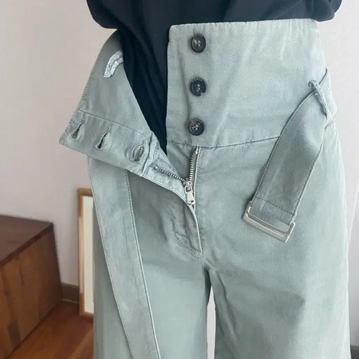 [BUNJANG] PESERICO Crop Cotton Slacks / PESERICO 페세리코 크롭 코튼슬랙스(40)