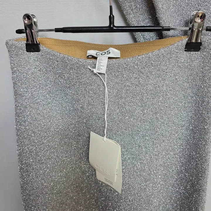 [BUNJANG] COS Silver Glitter Knit Skirt Set USXS / COS 실버 글리터 니트 스커트 셋업 usxs