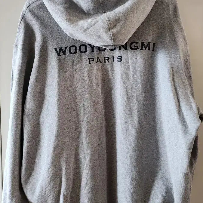 [BUNJANG] Wooyoungmi Back Logo Hoodie Gray / 우영미 백로고 후드 그레이 52사이즈