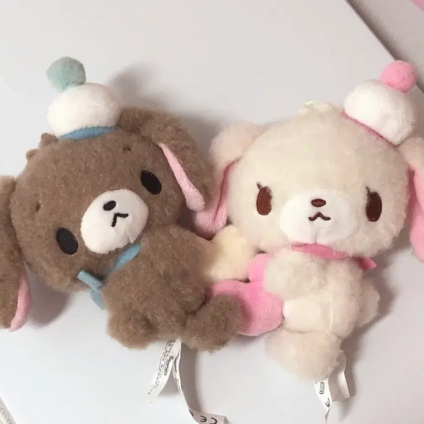 [SOLD OUT] [일괄] 슈가바니즈 헤이세이 후와후와 마스코트 인형 시로우사 쿠로우사