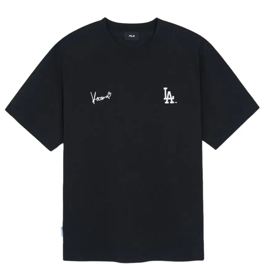 [BUNJANG] MLB Karina Semi-Oversized Short Sleeve T-Shirt Black / [XL] MLB x 카리나 세미오버핏 반팔 티셔츠 블랙 새상품