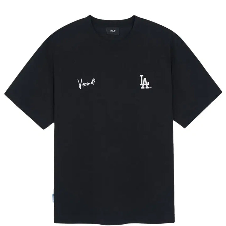 [BUNJANG] MLB Karina Semi-Oversized Short Sleeve T-Shirt Black / [XL] MLB x 카리나 세미오버핏 반팔 티셔츠 블랙 새상품