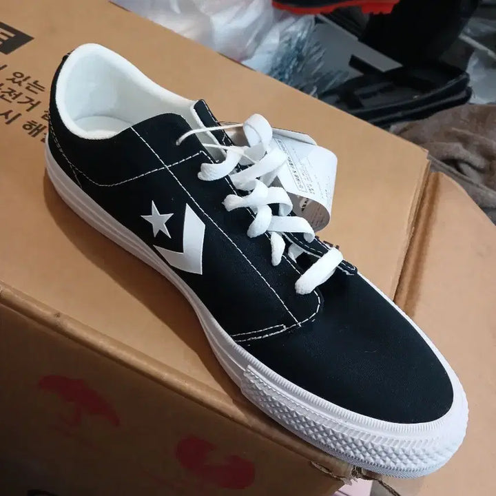 [BUNJANG] Converse One Star Black Sneakers / 컨버스 원스타 블랙 스니커즈