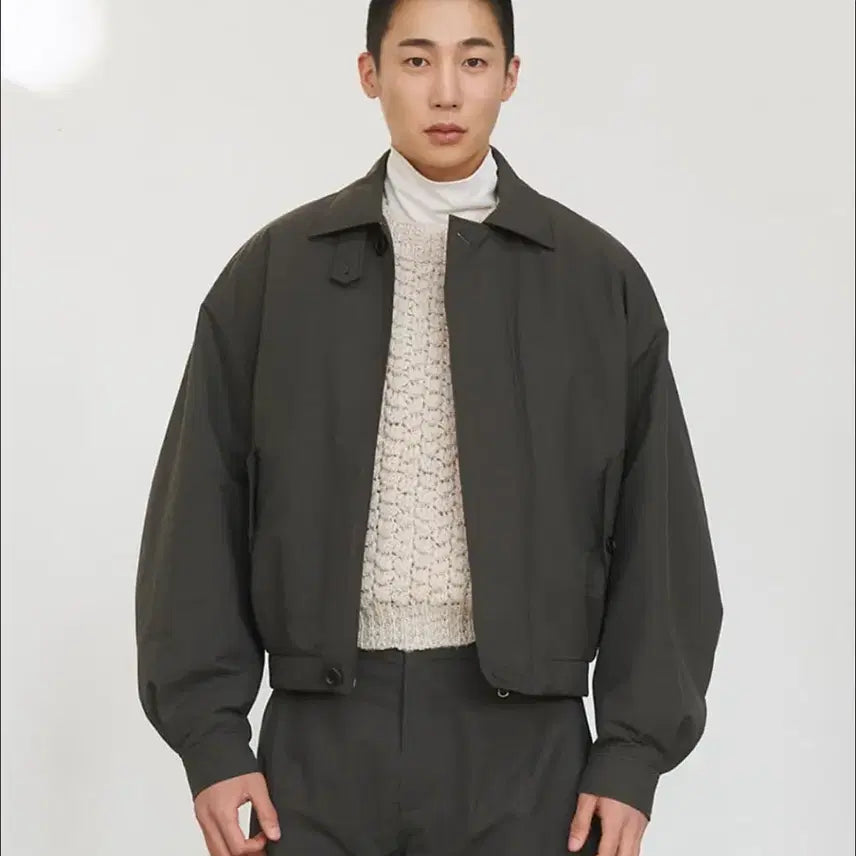 [BUNJANG] AMOMENTO Padded Cotton Nylon Jumper - Black (L) / 아모멘토 패디드 코튼 나일론 점퍼 블랙 L사이즈 판매