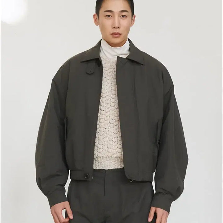 [BUNJANG] AMOMENTO Padded Cotton Nylon Jumper - Black (L) / 아모멘토 패디드 코튼 나일론 점퍼 블랙 L사이즈 판매