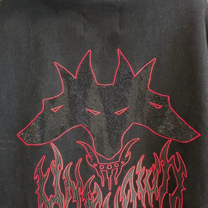 [BUNJANG] Unknown London Red Embroidery Hoodie / 언노운 런던 unknown London 후드티