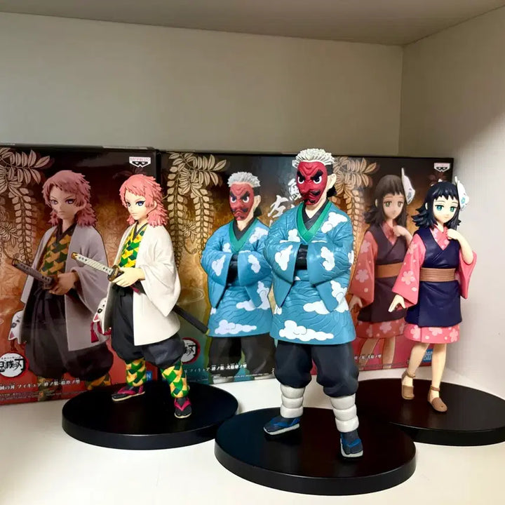[BUNJANG] Demon Slayer Urokodaki, Sabito, Makomo Figure Bundle Set / (4/25까지 판매) 귀멸의칼날 우로코다키,사비토,마코모 일괄