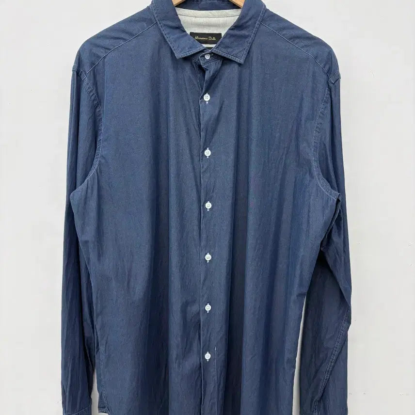 [SOLD OUT] 마시모두띠 네이비 긴팔 셔츠 남2XL