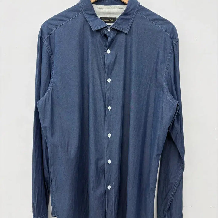 [SOLD OUT] 마시모두띠 네이비 긴팔 셔츠 남2XL