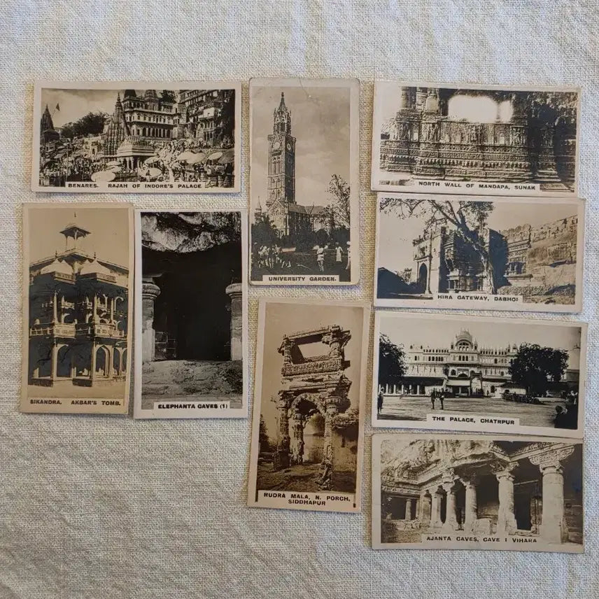 [BUNJANG] Westminster Tobac*o Co. India Historical Site Vintage Photo Cards / 영국빈티지카드 유럽빈티지카드 인도역사 인도유적지 인도관광 사진카드