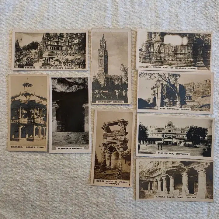 [BUNJANG] Westminster Tobac*o Co. India Historical Site Vintage Photo Cards / 영국빈티지카드 유럽빈티지카드 인도역사 인도유적지 인도관광 사진카드