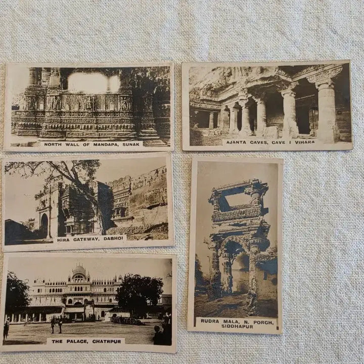[BUNJANG] Westminster Tobac*o Co. India Historical Site Vintage Photo Cards / 영국빈티지카드 유럽빈티지카드 인도역사 인도유적지 인도관광 사진카드