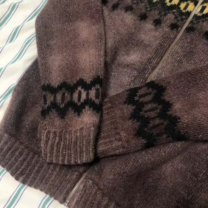 [BUNJANG] RANRA Mohair Blend Knit Sweater Hoodie / RANRA 란라 모헤어 블렌드 니트 스웨터 후디