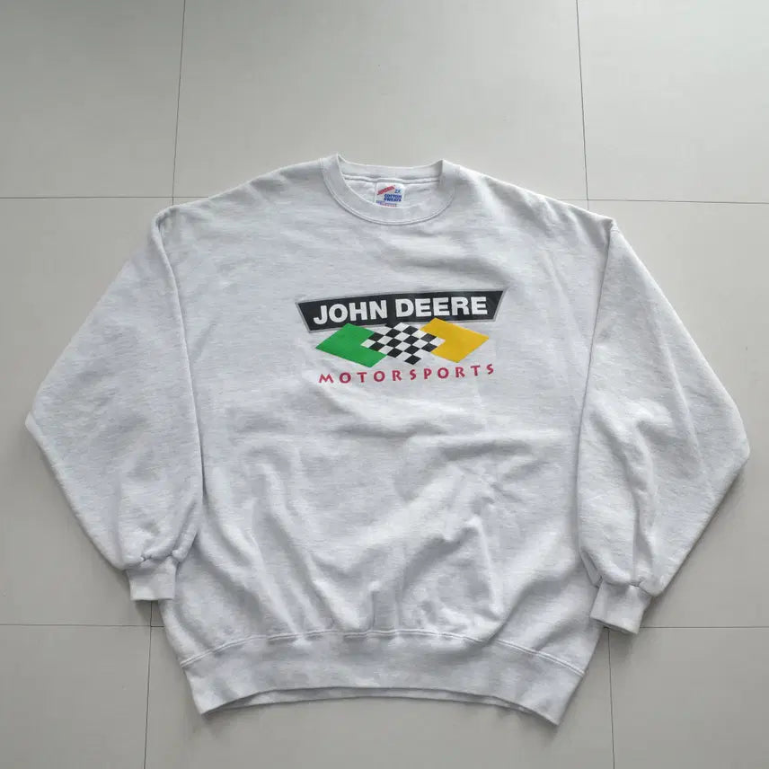 [SOLD OUT] 90s 저지스 존디어 모터스포츠 맨투맨 2XL MADE IN USA