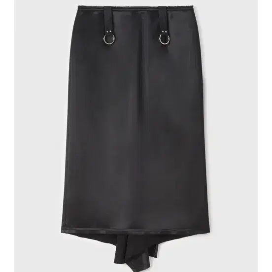 [BUNJANG] Yoone Se Black Ring Detail Long Skirt / 윤세 스커트 1사이즈 새상품
