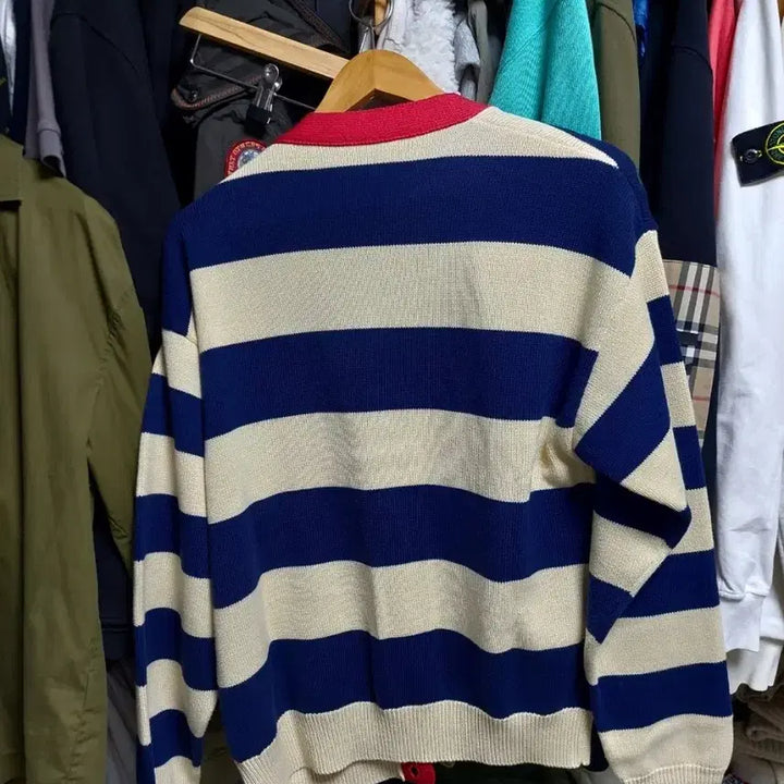 [BUNJANG] Gucci Striped Knit Cardigan (Size 100) / 구찌 스트라이프 니트 가디건 실측100