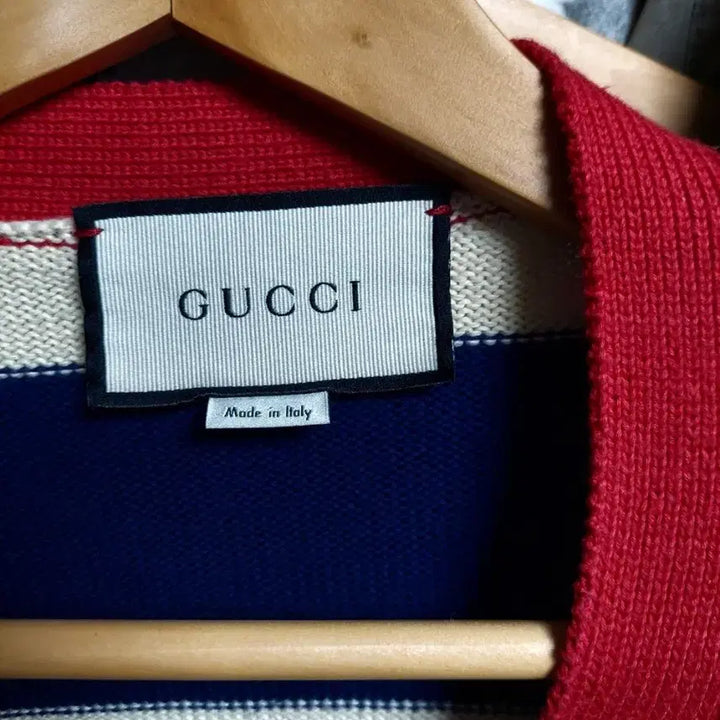 [BUNJANG] Gucci Striped Knit Cardigan (Size 100) / 구찌 스트라이프 니트 가디건 실측100