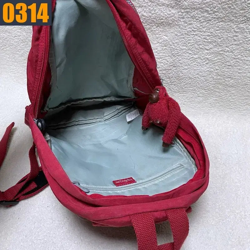 [BUNJANG] Kipling Y2K Red Backpack / 키플링 Y2K 레드 백팩