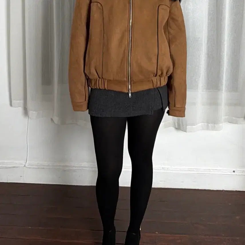 [BUNJANG] Suede Jacket (Black, Camel) / (새것) 스웨이드자켓(블랙,카멜)