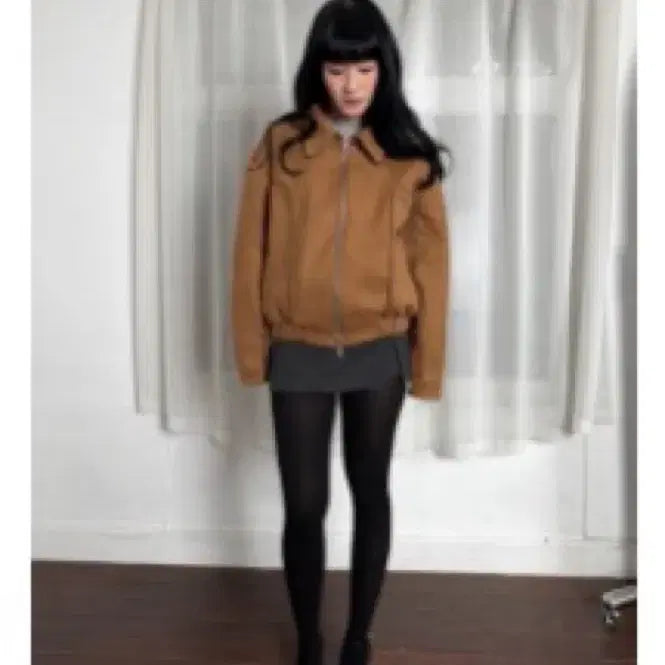 [BUNJANG] Suede Jacket (Black, Camel) / (새것) 스웨이드자켓(블랙,카멜)