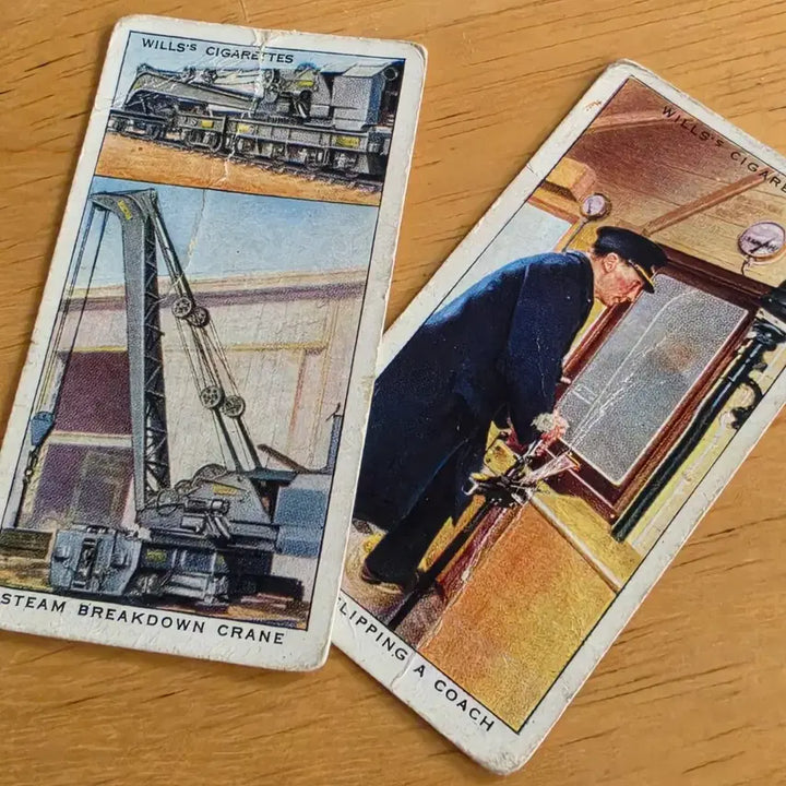 [BUNJANG] W.D. &amp; H.O. Wills Railway Equipment Vintage Card Set / 영국빈티지카드 유럽빈티지카드 기차 철도 열차 증기기관차