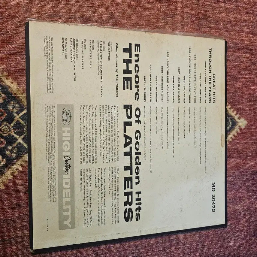 [BUNJANG] The Platters LP Record / (pop) the Platters lp