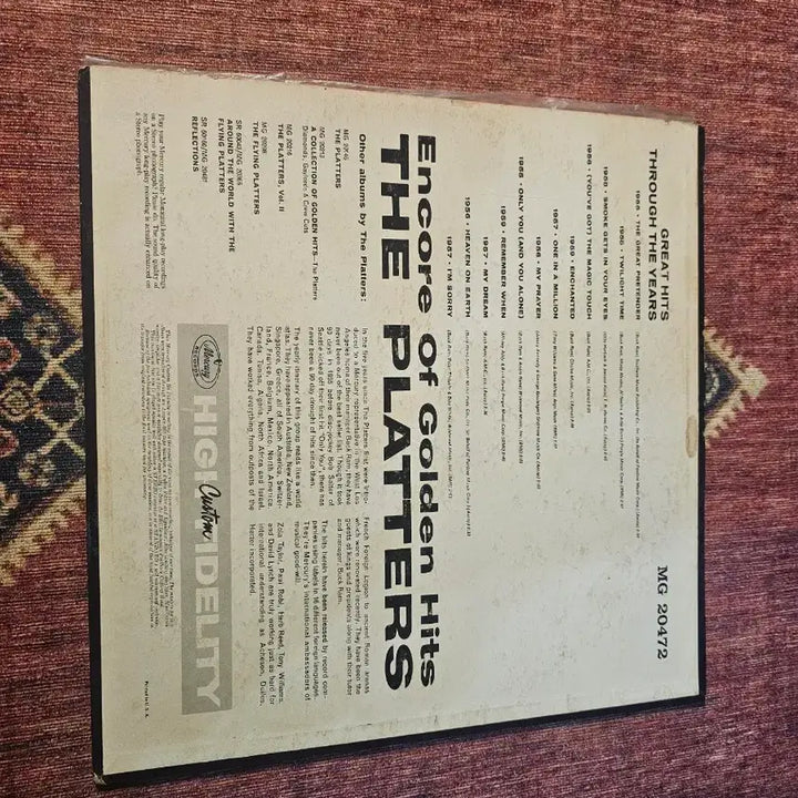 [BUNJANG] The Platters LP Record / (pop) the Platters lp
