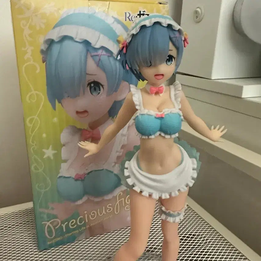 [BUNJANG] Re:Zero Rem Maid Swimsuit Figure / 리제로 렘 메이드 수영복 피규어